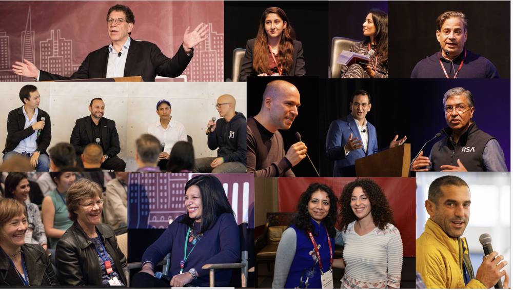 A mosaic of MITAS speakers and members from MIT AI Conferences over the years